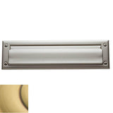 Baldwin - 0012 LETTER BOX PLT 060 - Satin Brass and Brown