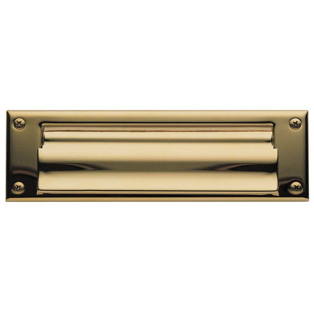Baldwin - 0015 LETTER BOX PLT 003 - Lifetime Polished Brass