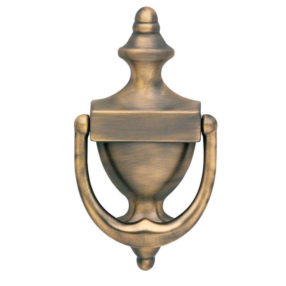 Baldwin - 0102 COLONIAL DR KNOCKER - Satin Brass and Black