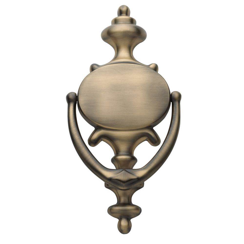 Baldwin - 0116 IMPERIAL DR KNOCKER - Satin Brass and Black
