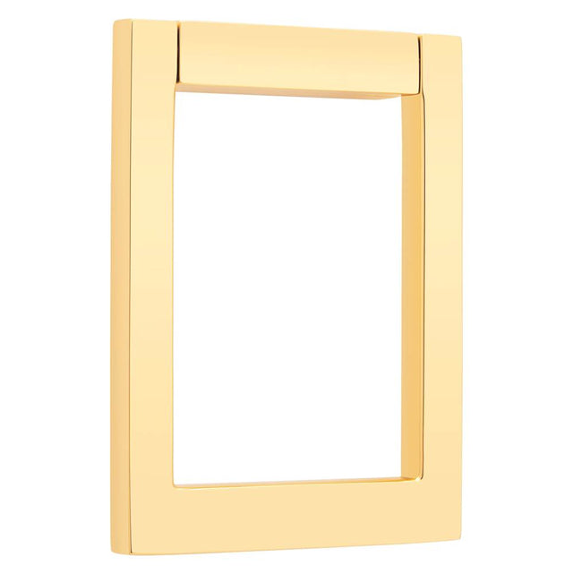 Baldwin - 0183 CNT SQ DR KNCKR 003 - Lifetime Polished Brass