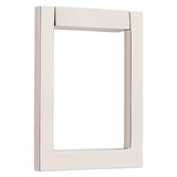 Baldwin - 0183 CNT SQ DR KNCKR 055 - Polished Nickel,Lifetime Finish