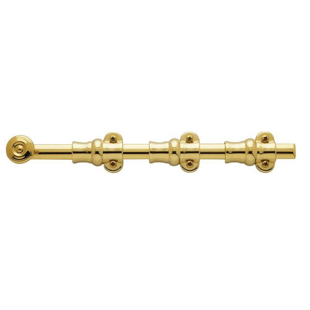 Baldwin - 0381 SURFACE BOLT 12 003 - Lifetime Polished Brass