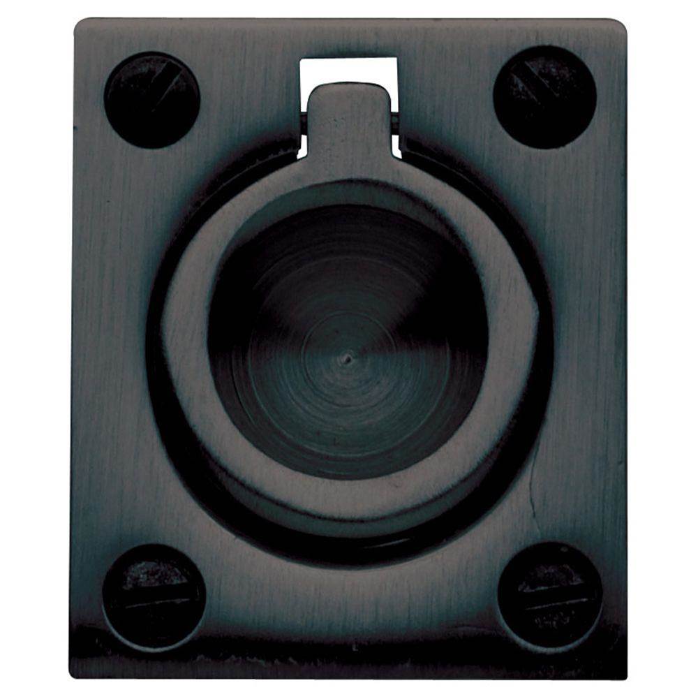 Baldwin - 0392 FLUSH RING PULL 190 - Satin Black