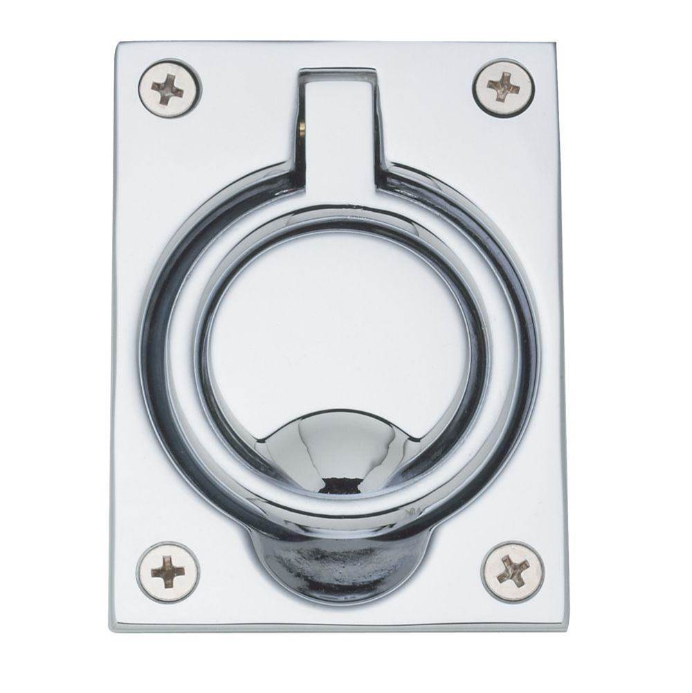 Baldwin - 0395 FLUSH RING PULL 260 - Polished Chrome