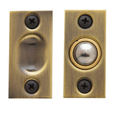 Baldwin - 0425 ADJ BALL CATCH 050 - Satin Brass and Black