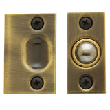 Baldwin - 0426 ADJ BALL CATCH 050 - Satin Brass and Black