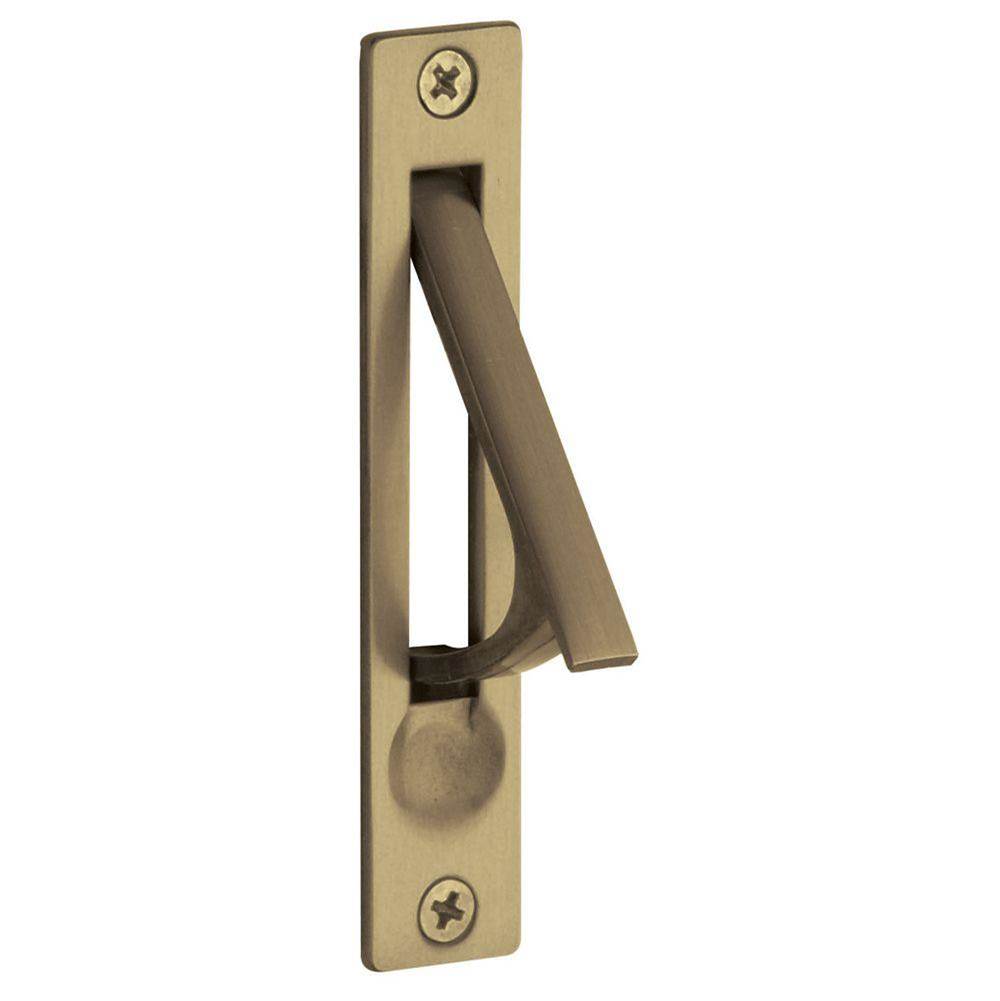 Baldwin - 0465 EDGE PULL 050 - Satin Brass and Black