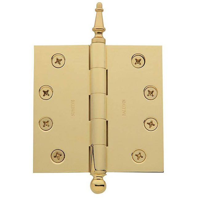 Baldwin - 1040 HINGE 4X4 NON-REM - Lifetime Polished Brass