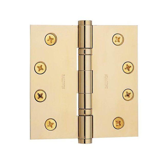 Baldwin - 1041 HINGE 4X4 NON-REM - Lifetime Polished Brass