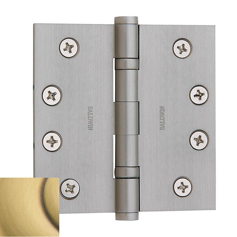 Baldwin - 1041 HINGE 4X4 060 - Satin Brass and Brown