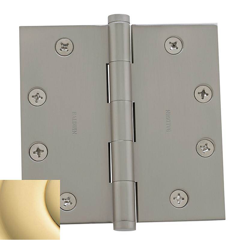 Baldwin - 1045 HINGE 4.5X4.5 - Non-Lacquered Brass