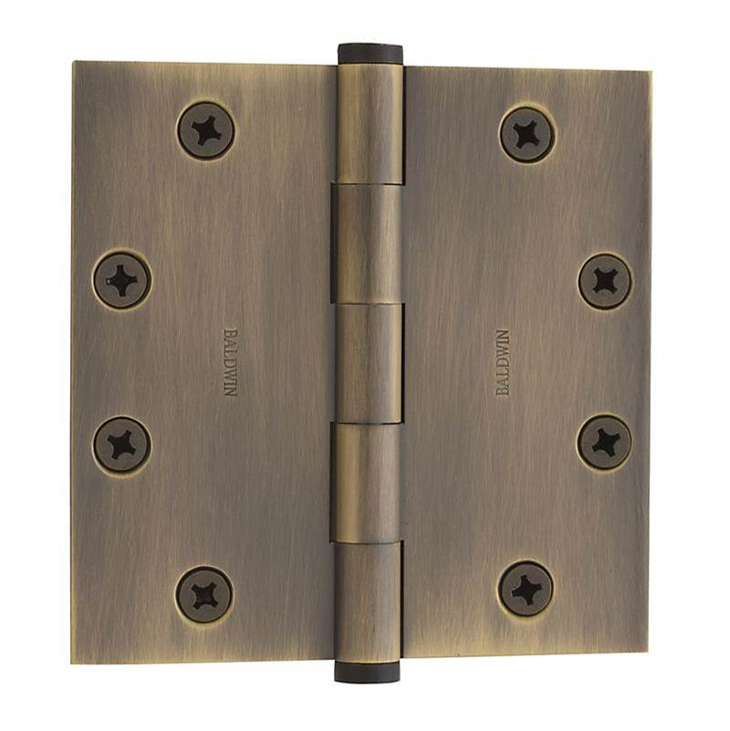 Baldwin - 1045 HINGE 4.5X4.5 - Satin Brass and Black