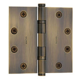 Baldwin - 1046 HINGE 4.5X4.5 050 - Satin Brass and Black