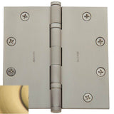 Baldwin - 1051 HINGE 5X5 060 - Satin Brass and Brown