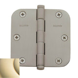 Baldwin - 1135 5/8 RAD CNR HINGE - Lifetime Polished Brass