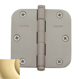 Baldwin - 1135 5/8 RAD CNR HINGE - Non-Lacquered Brass
