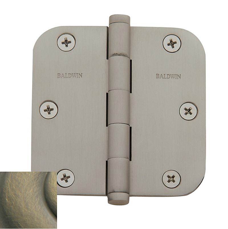 Baldwin - 1135 5/8 RAD CNR HINGE - Satin Brass and Black