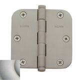 Baldwin - 1135 5/8 RAD CNR HINGE - Lifetime Satin Nickel