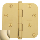Baldwin - 1140 5/8'' Radius Corner Hinge - Lifetime Polished Brass