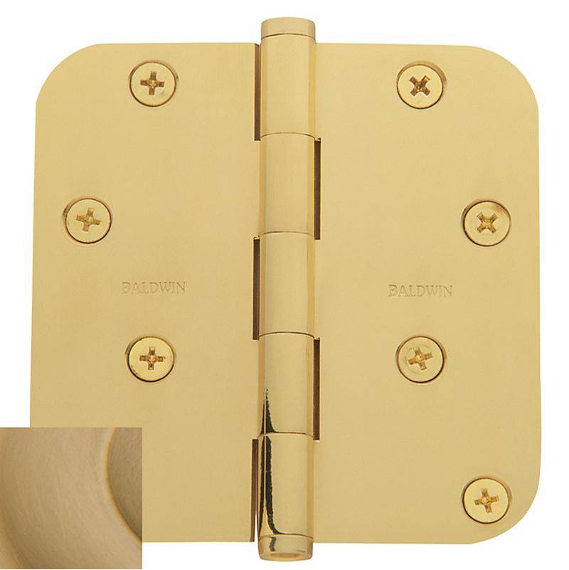 Baldwin - 1140 5/8'' Radius Corner Hinge - Vintage Brass