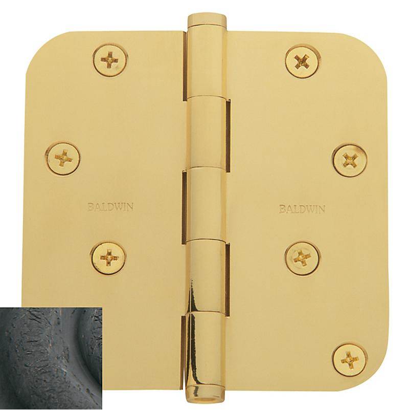 Baldwin - 1140 5/8'' Radius Corner Hinge - Distressed Oil-Rubbed Bronze