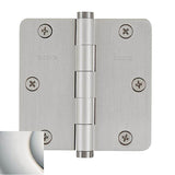 Baldwin - 1435 1/4 RAD CNR HINGE - Lifetime Polished Nickel