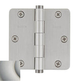 Baldwin - 1435 1/4 RAD CNR HINGE - Lifetime Satin Nickel