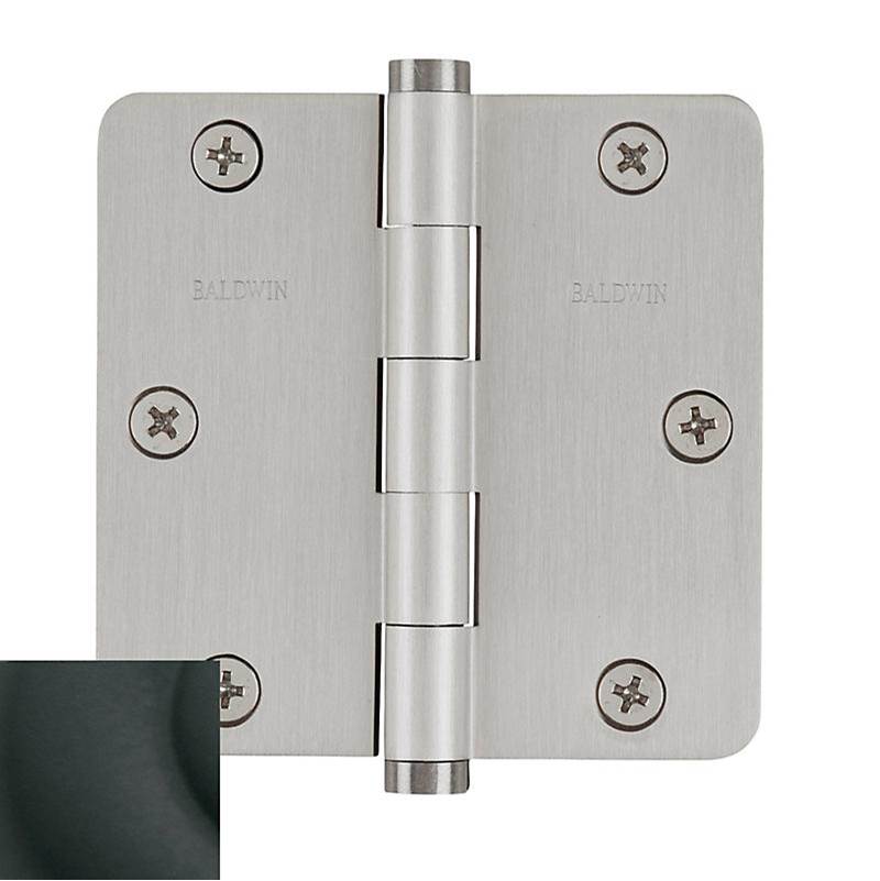 Baldwin - 1435 1/4 RAD CNR HINGE - Satin Black