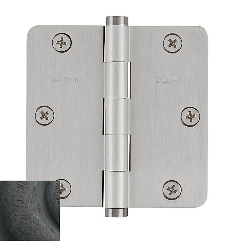 Baldwin - 1435 1/4 RAD CNR HINGE - Distressed Oil-Rubbed Bronze