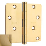 Baldwin - 1440 1/4 RAD CNR HINGE - Vintage Brass