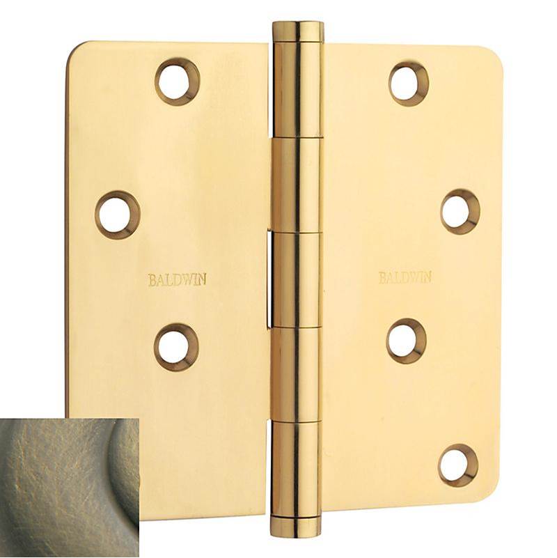 Baldwin - 1440 1/4 RAD CNR HINGE - Satin Brass and Black