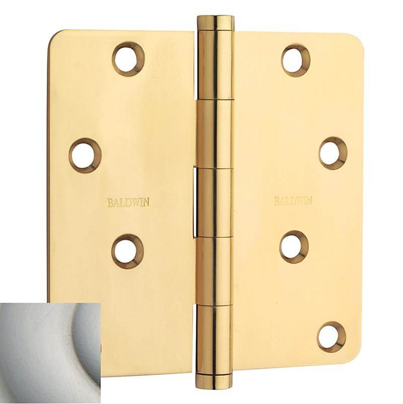 Baldwin - 1440 1/4 RAD CNR HINGE - Lifetime Satin Nickel