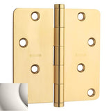 Baldwin - 1440 1/4 RAD CNR HINGE - Polished Nickel