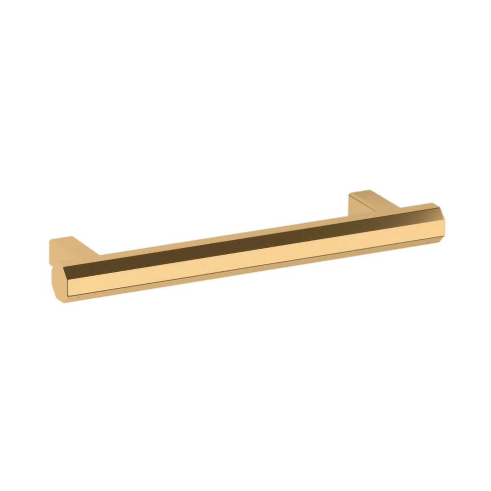 Baldwin - 4417 Octagonal Pull 4IN - Non Lacquered Brass