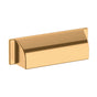 Baldwin - 4421 Transitional Cup Pull 4IN - Non Lacquered Brass