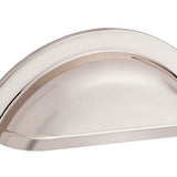 Baldwin - 4424 CUP PULL 4IN 055 - Polished Nickel,Lifetime Finish