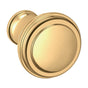 Baldwin - 4454 SEVERIN FAYERMAN C KNOB 1IN - Non Lacquered Brass
