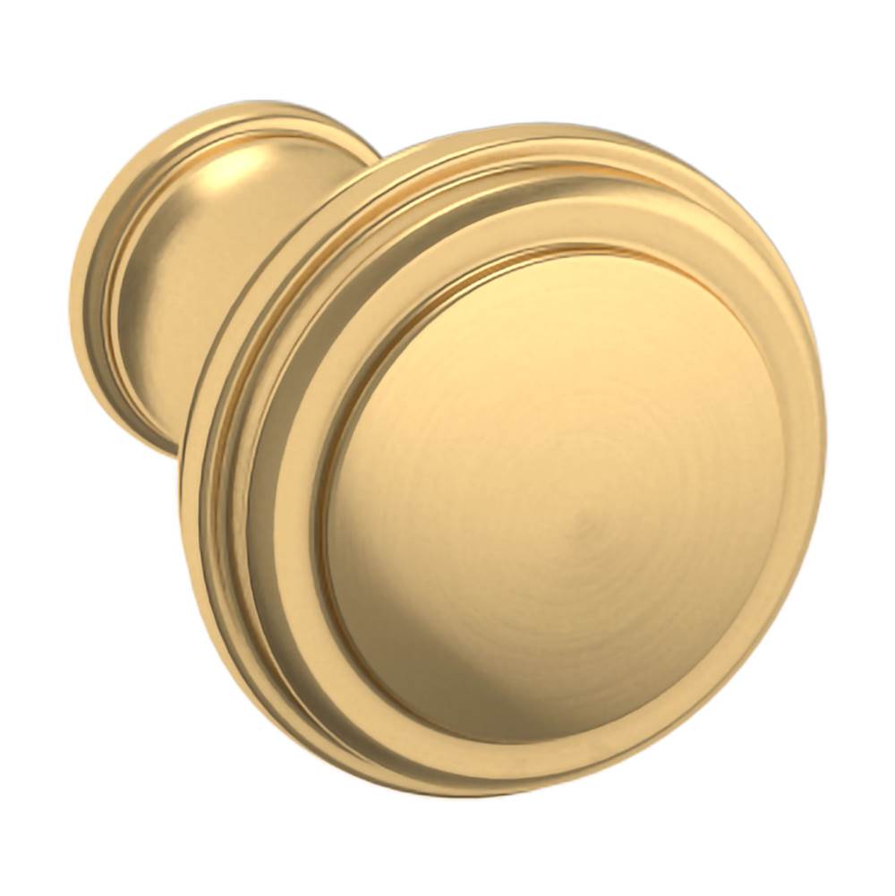 Baldwin - 4454 SEVERIN FAYERMAN C KNOB 1IN - Liefetime Satin Brass