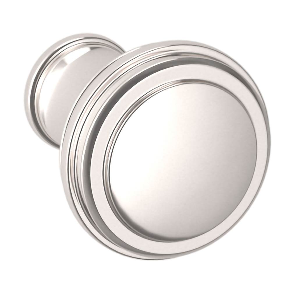 Baldwin - 4454 SEVERIN FAYERMAN C KNOB 1IN - Polished Nickel,Lifetime Finish