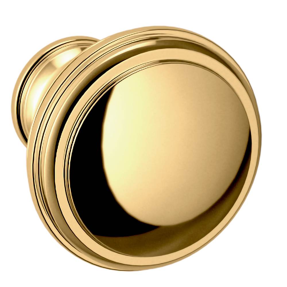 Baldwin - 4456 SEVERIN FAYERMAN C KNOB 1.25IN - Non Lacquered Brass