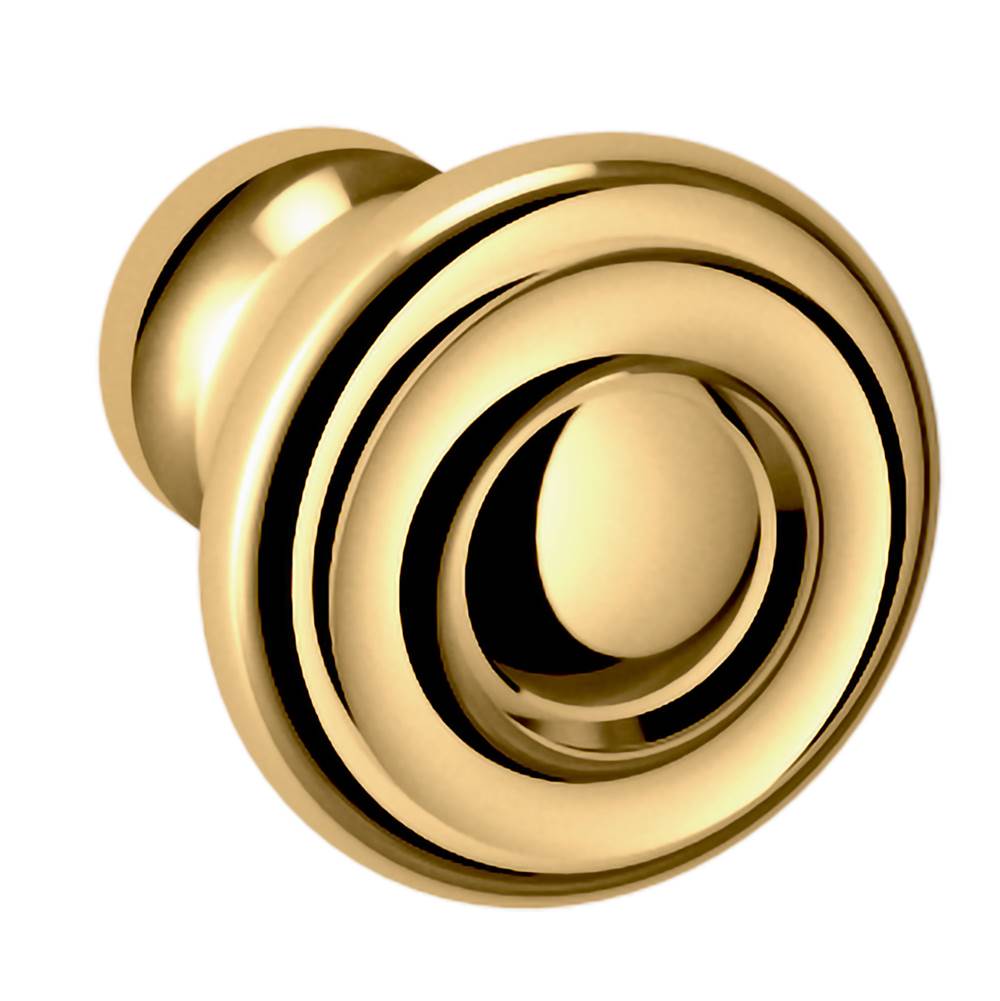 Baldwin - 4490 DOMINION KNOB 1IN - Non Lacquered Brass