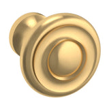 Baldwin - 4490 DOMINION KNOB 1IN - Liefetime Satin Brass