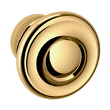 Baldwin - 4491 DOMINION KNOB 1.25IN - Non Lacquered Brass