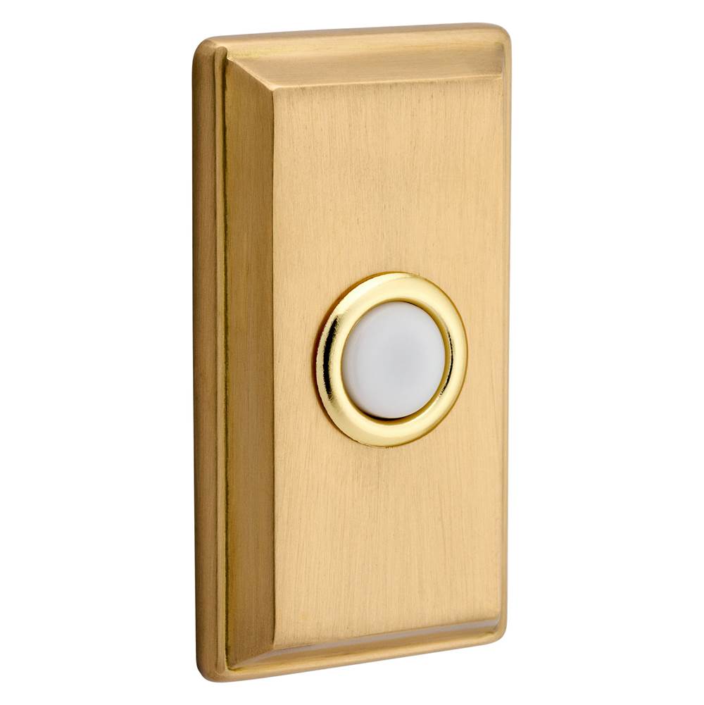 Baldwin - 4860 RECTANGULAR BELL BUTTON 033 - Vintage Brass