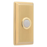 Baldwin - 4860 RECTANGULAR BELL BUTTON 044 - Liefetime Satin Brass