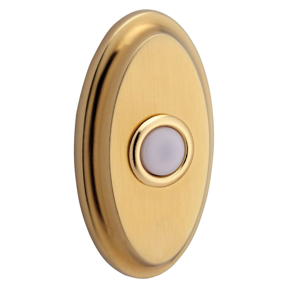 Baldwin - 4861 OVAL BELL BUTTON 044 - Liefetime Satin Brass