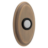 Baldwin - 4861 OVAL BELL BUTTON 050 - Satin Brass,Black