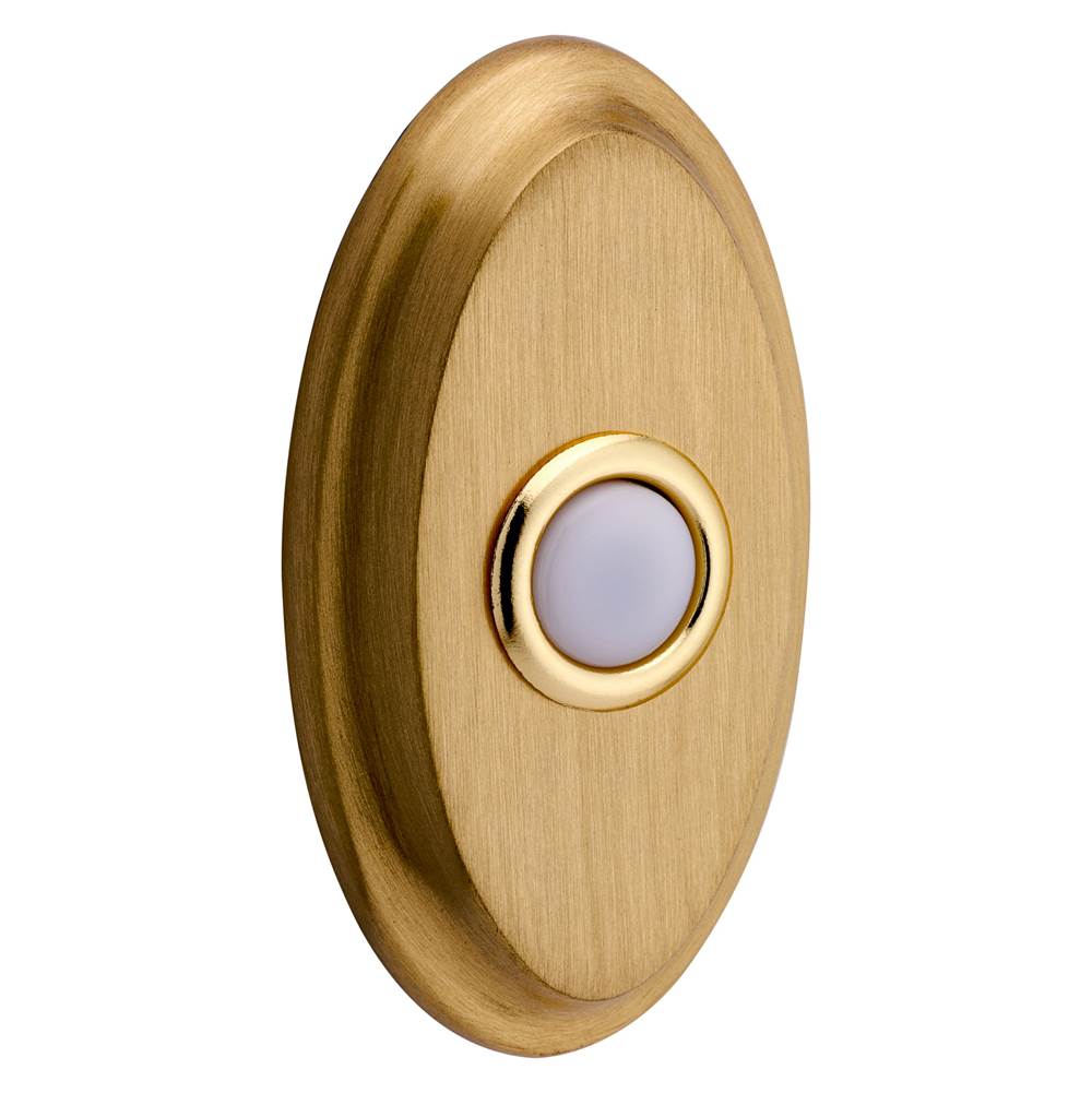 Baldwin - 4861 OVAL BELL BUTTON 060 - Satin Brass,Brown