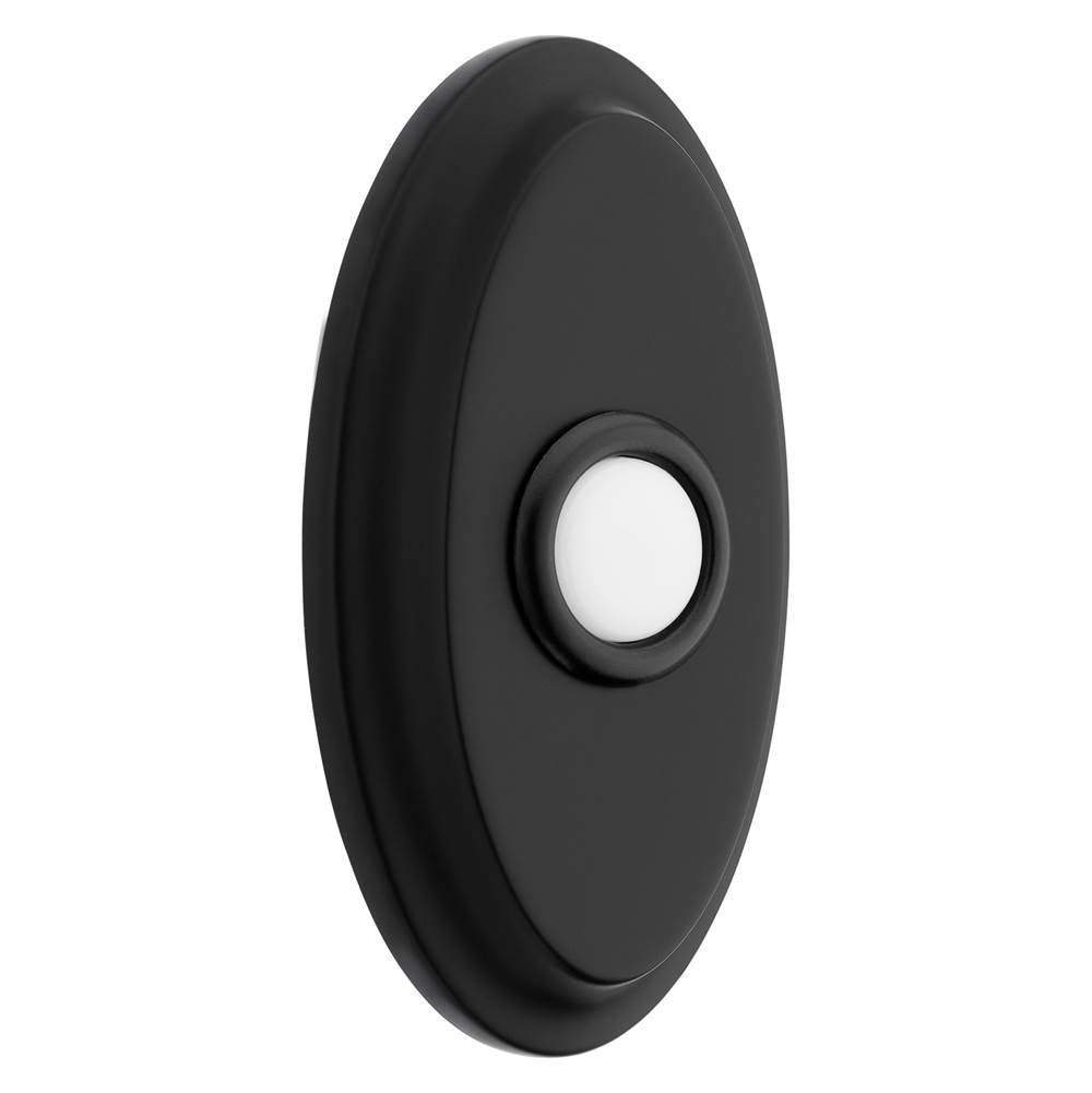Baldwin - 4861 OVAL BELL BUTTON 190 - Satin Black